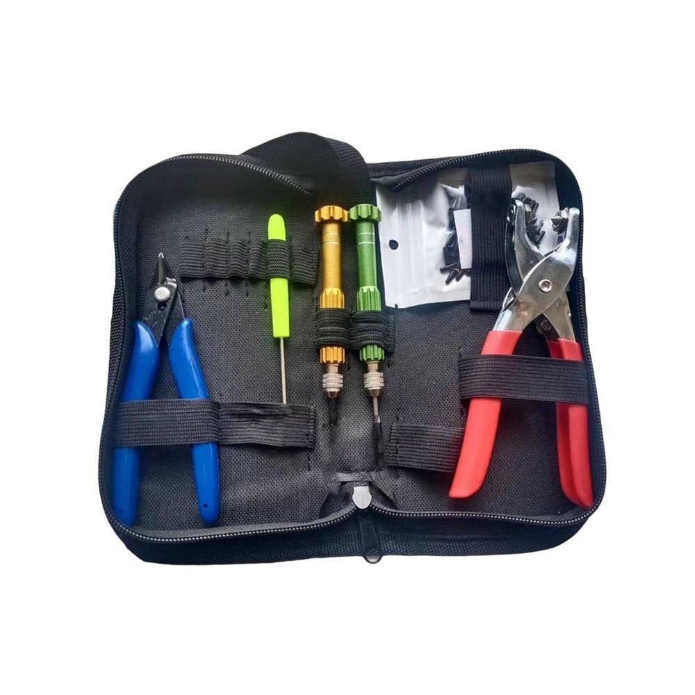 Tachiuwa Starting Stringing Clamp Tool Kit, Stringing Machine Tools, with Storage Bag, Badminton, Racket Pliers for Accessories Tennis Sports