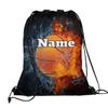 Basketball Sport Custom Drawstring Backpack Basketball Ball Personalized Dance Bags Lightweight Backpacks for Men Women Adults Birthday Gifts Mini Gym Sports Beach Swim Travel Drawstring Bag view 2