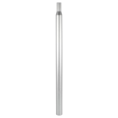 X AUTOHAUX 31.8x550mm Bicycle Seat Post Aluminum Alloy Seat Tube with Scale Mark Silver Tone Universal for MTB Mountain Bike