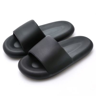 Unisex Lady Gentleman Non Slip Thick Sole Quick Drying Outdoor Beach Slippers for Water Sport Aqua Wading Fishing River Sea Swimming Pool Family Black 6.5-7.5 Men/8-9 Women