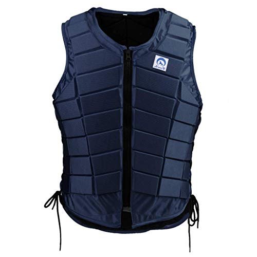 EVA Padded Equestrian Protective Vest, Horse Riding Body Protector Safety Waistcoat - Comfortable and Lightweight (Women M)