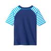 Hatley Boys' Short Sleeve Rashguard, Shark Stripes view 2