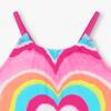 Hatley Girls Sleeveless One Piece Swimsuit, Psychodelic Heart, 2 Toddler view 3