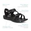 Aetrex Jillian Water-Friendly Sport Sandals for Women - Adjustable Strap Comfort Womens Sport Sandals for Beach Summer Coral view 2