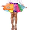 VINICUNCA Girls Fishnet Stockings for Princess Dress High Waist Mesh Tights Cute Pattern Knit Socks (2-7 Years, black-large Grid) view 1