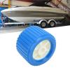 4 Pcs Trailer Wobble Roller Boat Wobble Roller Trailer Wobble Roller, Marine Ribbed Wobble Roller 108x75x19mm Blue PP High Temp Marine Wobble Roller for Boat Yacht view 4