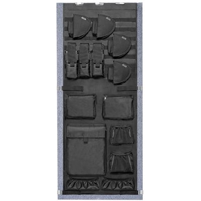 NEXT STATION Gun Safe Door Organizer,Molle Gun Safe Door Panel Organizer with Pistol Holder Mag Pouch, Fit Door Panel Width 18.5 to 24.5inch,Gun Safe Accessories Storage(18W*46.5H inch) (Molle Design)