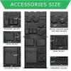 NEXT STATION Gun Safe Door Organizer,Molle Gun Safe Door Panel Organizer with Pistol Holder Mag Pouch, Fit Door Panel Width 18.5 to 24.5inch,Gun Safe Accessories Storage(18W*46.5H inch) (Molle Design) view 4