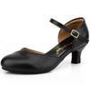 Ankle Strap Heels Ballroom Latin Salsa Dance Pumps Womens Character Shoes, 6 M US Black view 1