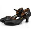 Ankle Strap Heels Ballroom Latin Salsa Dance Pumps Womens Character Shoes, 6 M US Black view 2