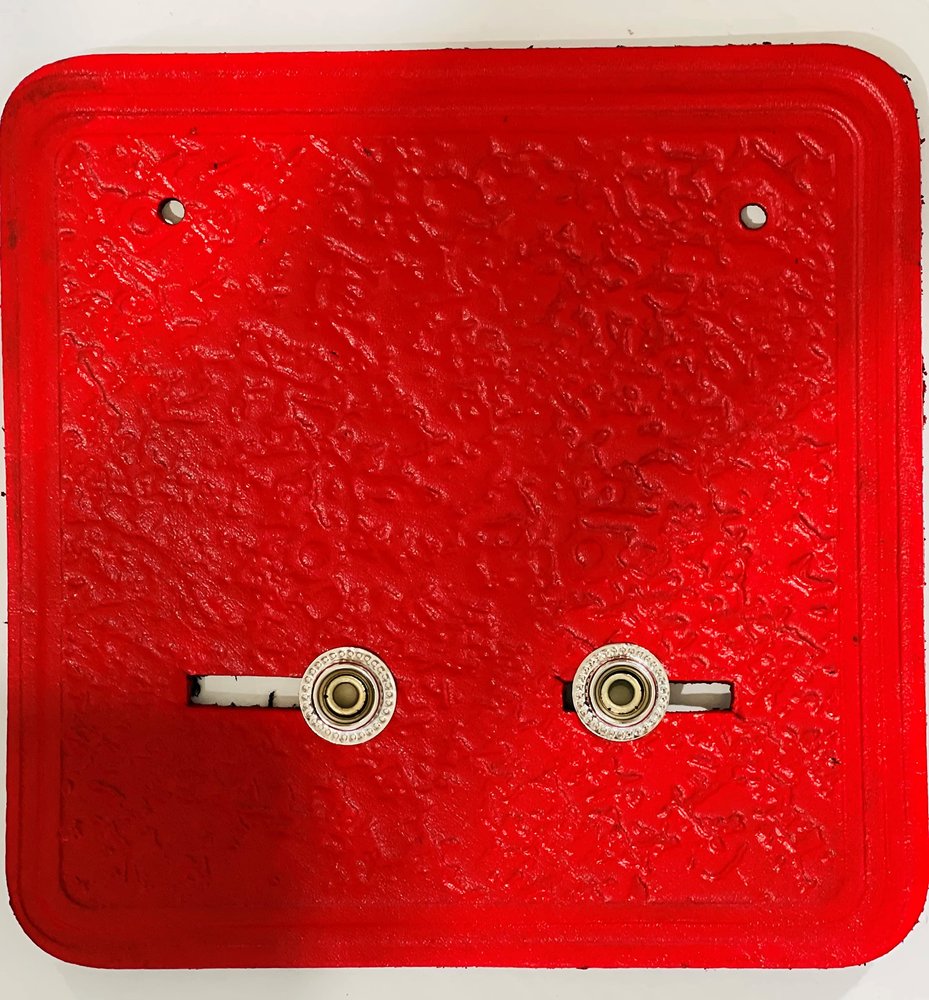 BBI LTD Wrestler Belt Wall Mount Real Leather Wall Hanger Red Color