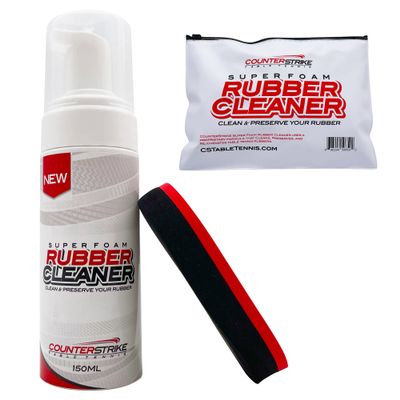 Counterstrike Super Foam Paddle Rubber Cleaning Kit | Includes: Foam Cleaner, 2 Sided Sponge, & Carrying Bag | Ping Pong Paddle Cleaner | Table Tennis Paddle Foam Cleaner