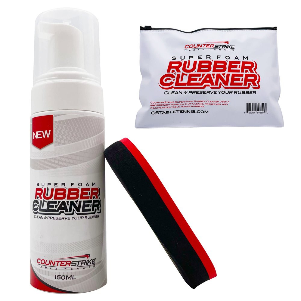 Counterstrike Super Foam Paddle Rubber Cleaning Kit | Includes: Foam Cleaner, 2 Sided Sponge, & Carrying Bag | Ping Pong Paddle Cleaner | Table Tennis Paddle Foam Cleaner