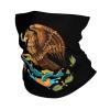 LIFANGMI Coat of arms of Mexico Neck Gaiter Balaclava Face Mask for Men Women Double-Sided Printing Sports Breathable Bandanas Scarf Face Cover White view 2