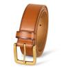 Amazon Essentials Men's Raw Edge Jeans Belt, Tan, 34 view 1