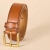 Amazon Essentials Men's Raw Edge Jeans Belt, Tan, 34 view 2
