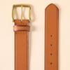 Amazon Essentials Men's Raw Edge Jeans Belt, Tan, 34 view 3