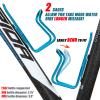 USHAKE Water Bottle Cages for MTB Bikes - Lightweight Aluminum Alloy Holder Brackets - Easy to Install with Drilled Holes - 2 Pack Blue view 4
