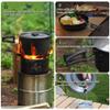 aiGear 3pcs Camping Cookware Mess Kit, Non-Stick Camping Pan Pot Kettle, Lightweight Aluminum, Collapsible Portable Camping Cooking Set for Outdoor Cooking Hiking Picnic, Black (CC01BK05) view 3
