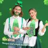 Eyret St. Patricks Day Necktie for Men Green Neckties Adjustable Novelty Neck Ties Party Festival Costume Rave Outfit view 3