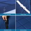 Cot Mattress Topper (Improved Thickness), Foam Quilted Cot Pads for Camping, Soft Comfortable Sleeping Cot Mattress Pad Only, Camping Mattress Pad 75"x30" for Camp Cot/Rv Bunk/Narrow Twin Beds, Navy view 2