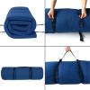 Cot Mattress Topper (Improved Thickness), Foam Quilted Cot Pads for Camping, Soft Comfortable Sleeping Cot Mattress Pad Only, Camping Mattress Pad 75"x30" for Camp Cot/Rv Bunk/Narrow Twin Beds, Navy view 4