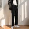DGHM-JLMY Men's Trend Wide-Leg Casual Pants Straight Trousers Oversize Fashion Retro Sports Pants High Street Loose Pants (Black,Small) view 3