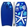 IRONMAX Body Board, 33''/37''/41'' Lightweight Surfing Board w/ Wrist Leash, EPS Core, XPE Deck & HDPE Slick Bottom for Beach, Pool & Water Park, Bodyboard for Kids Adults Teens