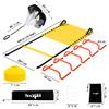 Yes4All Speed Training Equipment Set: 15ft Agility Ladder, Resistance Parachute, 5 Agility Hurdles, 12 Disc Cones with Carry Bag/Strap view 2