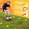 Yes4All Speed Training Equipment Set: 15ft Agility Ladder, Resistance Parachute, 5 Agility Hurdles, 12 Disc Cones with Carry Bag/Strap view 4