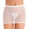 Loloda Women's Fashion Stretchy Basic Stretchy Bodycon Micro Short Mini Club Skirt Type C White A Large view 1