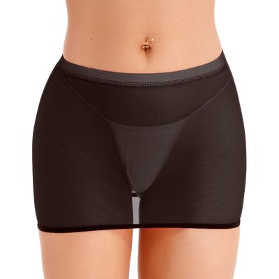 Loloda Women's Fashion Stretchy Basic Stretchy Bodycon Micro Short Mini Club Skirt Type C Black A Medium