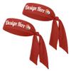 TopTie 50 PCS Custom Tie Back Headband, Tie Sweatband, Red Sports Headband, Design Your Own Headband with Logo view 1