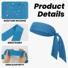 TopTie 50 PCS Custom Tie Back Headband, Tie Sweatband, Black Sports Headband, Design Your Own Headband with Logo view 4