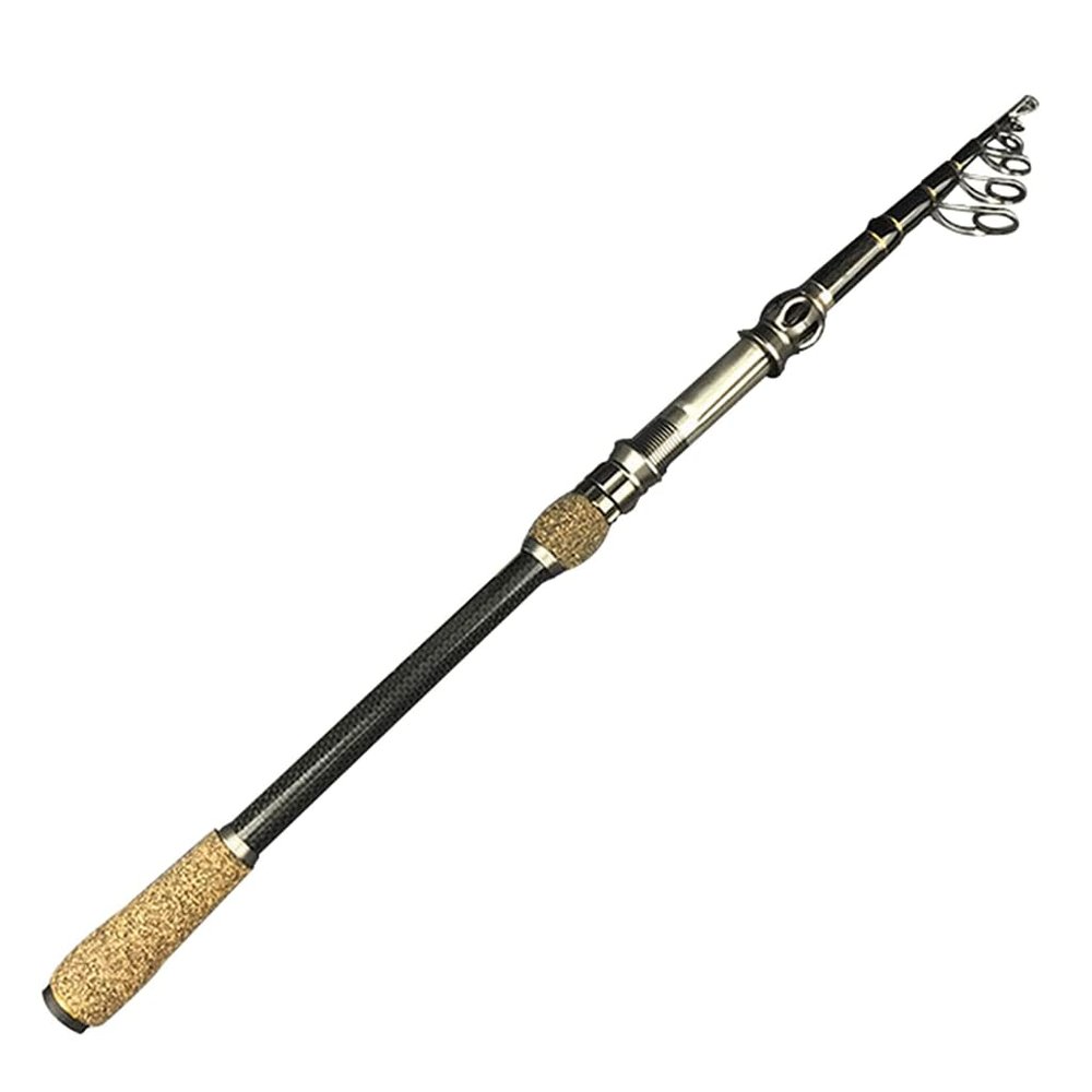 DAPERCI Fishing Rod & Reel Combos Carbon Fiber Telescopic Fishing Pole Kit with Spining Reel Baitcasting Rods for Fresh & Saltwater