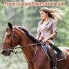 Catcan Riding Crop for Horses, 19'' Equestrianism Crops Leather Horse Whip for Equestrian Sports Training Whip view 2