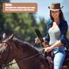 Catcan Riding Crop for Horses, 19'' Equestrianism Crops Leather Horse Whip for Equestrian Sports Training Whip view 3