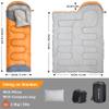 BISINNA 0 Degree Winter Sleeping Bags(480GSM) for Adults-Cold Weather Camping Sleeping Bag-Comfortable Warm Portable Sleeping Bags with Pillow Compression Sack for Backpacking Hiking Outdoor view 2