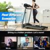 HomJoones Home Foldable Treadmill with Incline, Folding for Workout, Electric Walking Machine 15 Preset or Adjustable Programs 250 LB Capacity MP3 Black, 48/''*24/''*48/'' view 3
