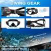 Aegend Snorkeling Gear for Adults Youth Kids, Snorkel Mask with Top Dry Valve - Panoramic View Anti-Leak and Anti-Fog with Mesh Bag for Snorkeling, Scuba Diving, Freediving & Swimming view 2