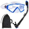 Aegend Snorkeling Gear for Adults Youth Kids, Snorkel Mask with Top Dry Valve - Panoramic View Anti-Leak and Anti-Fog with Mesh Bag for Snorkeling, Scuba Diving, Freediving & Swimming view 1