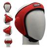 MRX MMA Ear Guard Kick Boxing Ju Jitsu Cage Wrestling Headgear with Adjustable Straps for Safe Head & Ear Protection|Red view 3