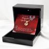 Heart Knot Gold Necklace Luxury Box Firefighter Girlfriend.Jewelry, Firefighter Girlfriend. Gift, Firefighter Jewelry, Jewelry for My Firefighter G view 2