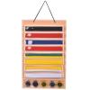 Belt Display Holder Dustproof Rack Martial Arts Belt Display for Eight Belts 5 Medals (Pink) view 2