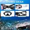 Aegend Snorkeling Gear for Adults Youth Kids, Snorkel Mask with Top Dry Valve - Panoramic View Anti-Leak and Anti-Fog with Mesh Bag for Snorkeling, Scuba Diving, Freediving & Swimming view 2
