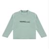Aislor Boys Girls Thermal Underwear Tops Turtleneck Letter Print Long Sleeve T-Shirts Solid Pullover Base Layer Tops Green 5-6 Years view 3