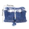 ECYC 1 Pair Fingerless Faux Fur Gloves, Women Winter Warm Gloves Artificial Fur Warm Wrist Half Finger Gloves view 3