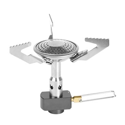 ANZAGA Portable Single Burner Backpacking Stove, Compact Mini Propane Camping Gas Stoves, Trekking Hiking Mountaineering