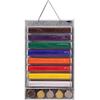 Belt Display Holder Dustproof Rack Martial Arts Belt Display for Eight Belts 5 Medals (Grey) view 2