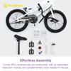 Royalbaby Freestyle Outdoor Children's Bicycle Dual Handbrakes Sporty Kid Bike with Kickstand and Adjustable Seat, 18 Inch, White view 3